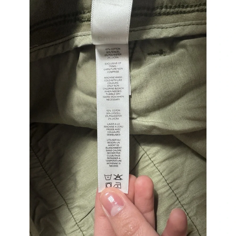 DU/ER Men's 38x30 Live Free Adventure Pants Loden Green Cargo Technical Fabric